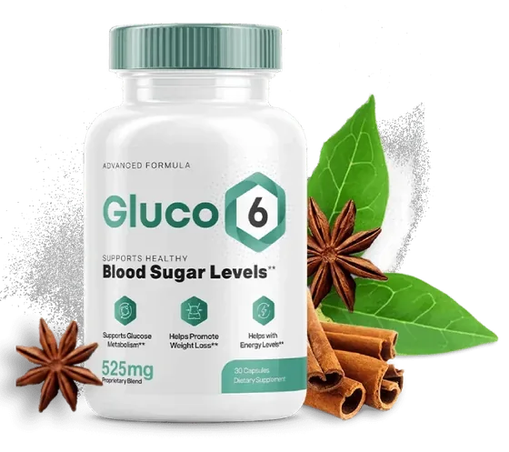Gluco6 bottle, 525 mg proprietary blend, 30 capsules per bottle