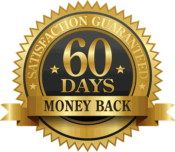 60-day money-back guarantee seal